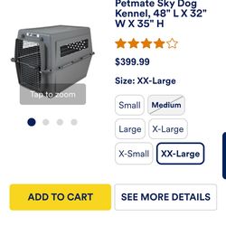 XXL pet mate sky dog crate kennel