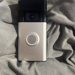 Ring Doorbell Camera. Silver. No Base Holder