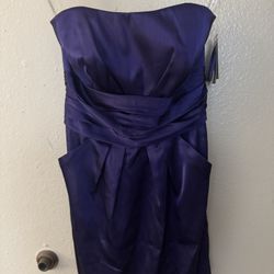 David’s Bridal Purple Cocktail Dress
