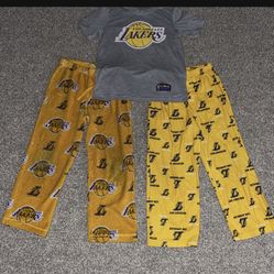 Lakers Pj’s Boys Size 10/12