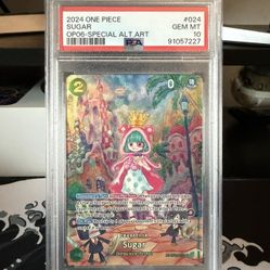 2024 ONE PIECE OP06-024 SUGAR SPECIAL ALT ART FOIL PSA 10 