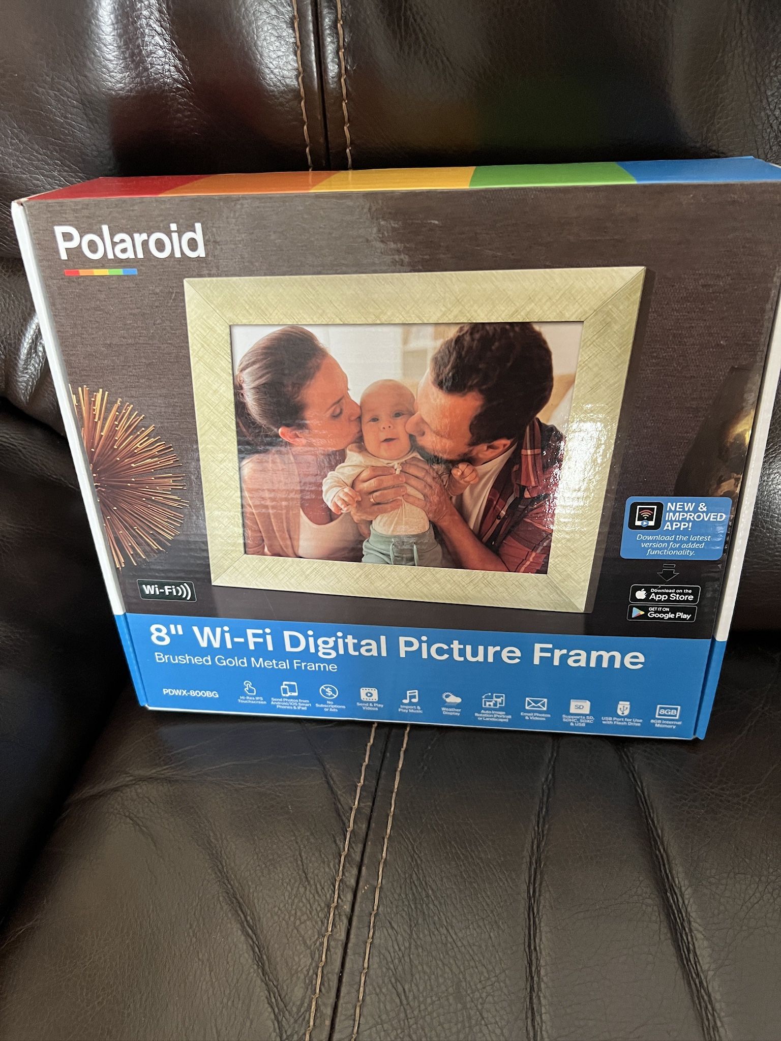 Polaroid 8 inch Wi-Fi digital picture frame