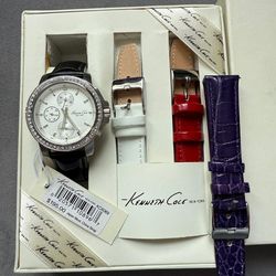beautiful brand new kenneth cole women watch set with brand new battery.  (MUST SELL TODAY)