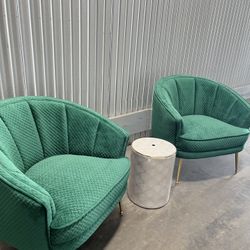 New Luxury Chair Mid Century Armchair Sofa Accent Chair Velvet Living Room Chair Modern furniture Home Staging Home Decor Dark Green 