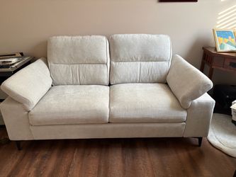 Fabric loveseat