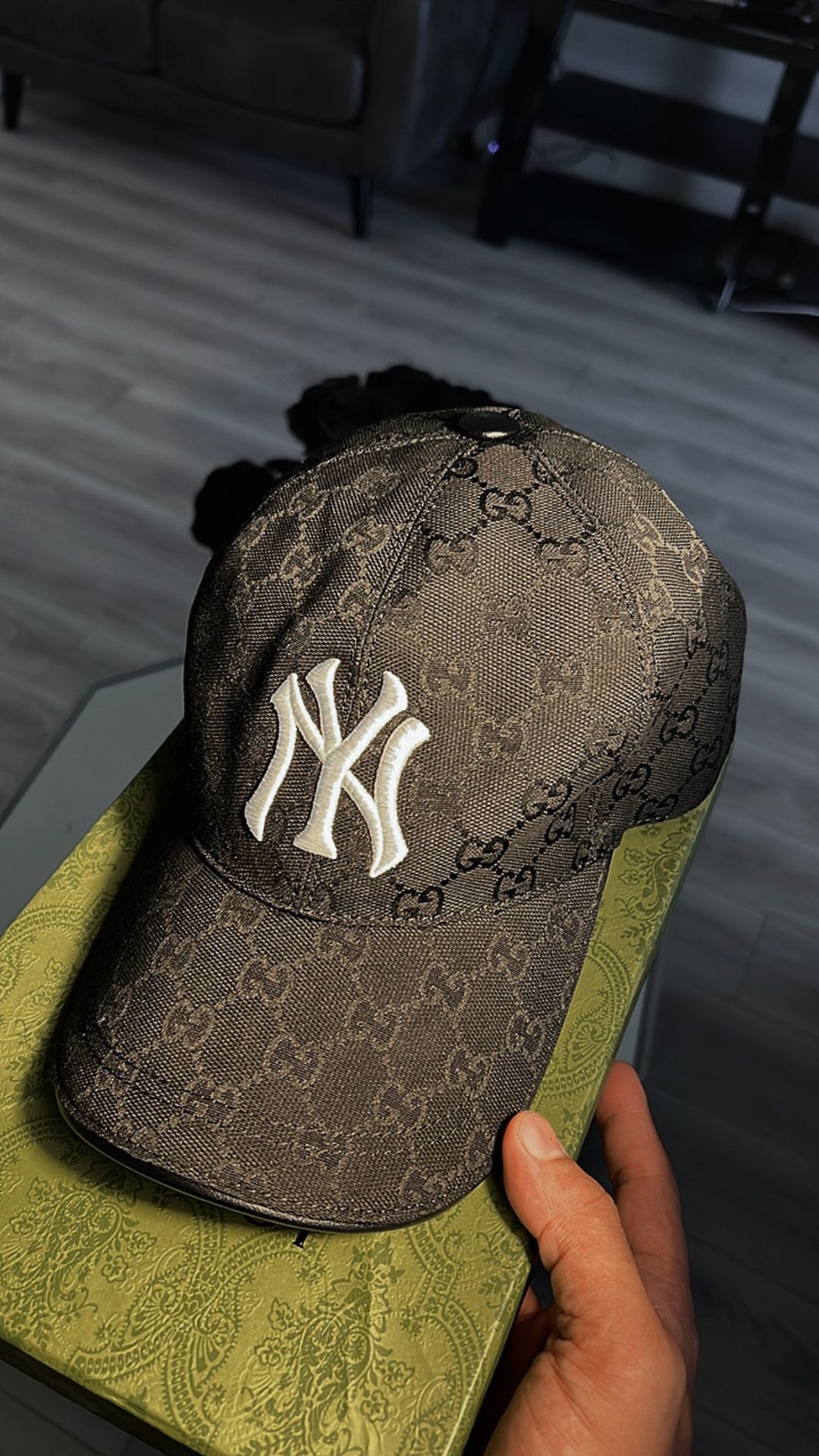 New York Yankee GG Hat Black