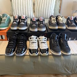 Jordan lot (8 pairs)