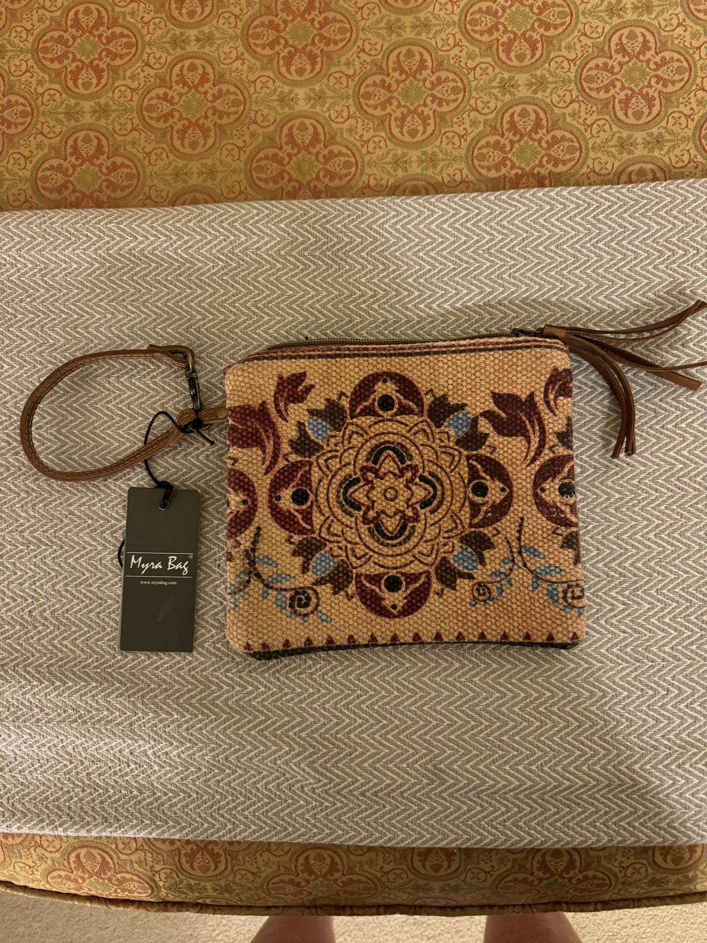 588-HHTT New Myra Bag Women's Canvas Purse “Lurantis” Pouch S-6721 8.5”x7.5”