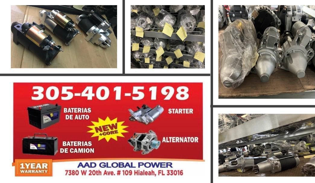 Garantía de 1 año en los starter reconstruidos solo de autos