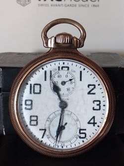 Antique 1928 Elgin “B.W. Raymond” Wind-Indicator Railroad-Grade Pocket Watch