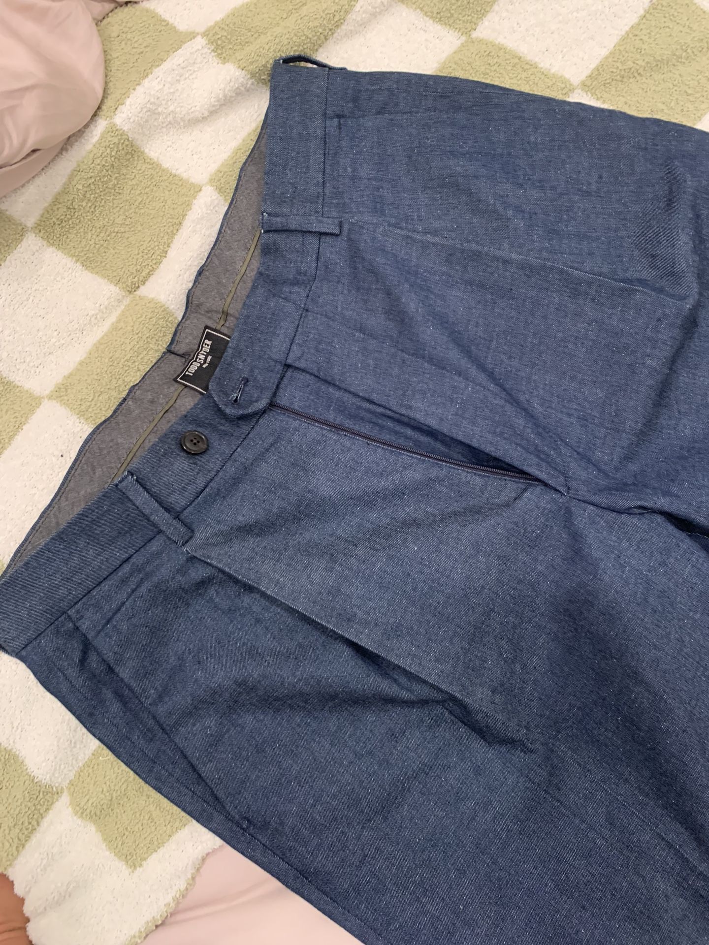 Todd Snyder Madison Italian Denim indigo Suit Pants Like New