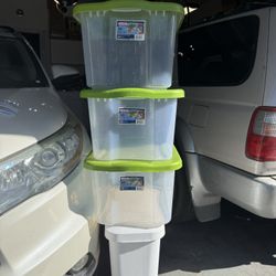 $10. 00 Each or all  Three $20.00  - 40 Quart EZ Carry, Plastic Storage Bin, Full-Grip Handles, Green