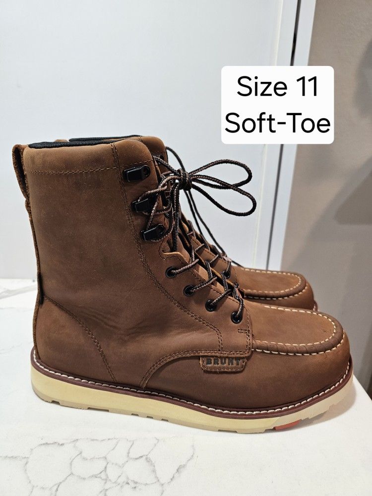 Brunt Soft Toe Work Boots Size 11