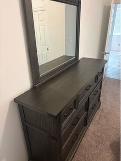 Dresser with mirror