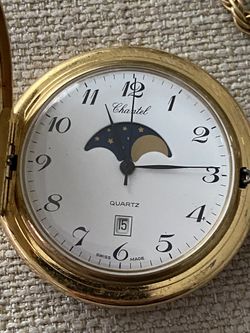 Chantel Pocket Watch With Dates And Chain