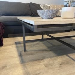 Travertine Square Coffee Table