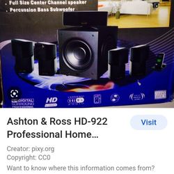 Ashton And Ross Home Stereo System