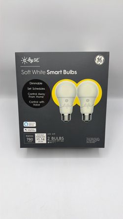 BNIB C by GE Soft White Smart LED Bulbs 2-Pack A19 - New & Sealed