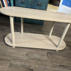 Birch/Light Brown Oval Table