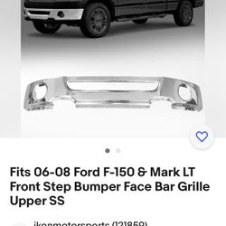 2006 To 2008 Ford Front Bumper