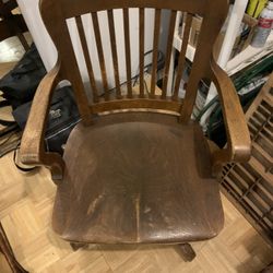  Vintage 1900 bankers office chair