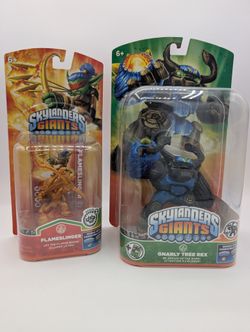 Skylanders Giants Bundle – Gold Flameslinger (Prize Variant) + Gnarly Tree Rex (Sealed)