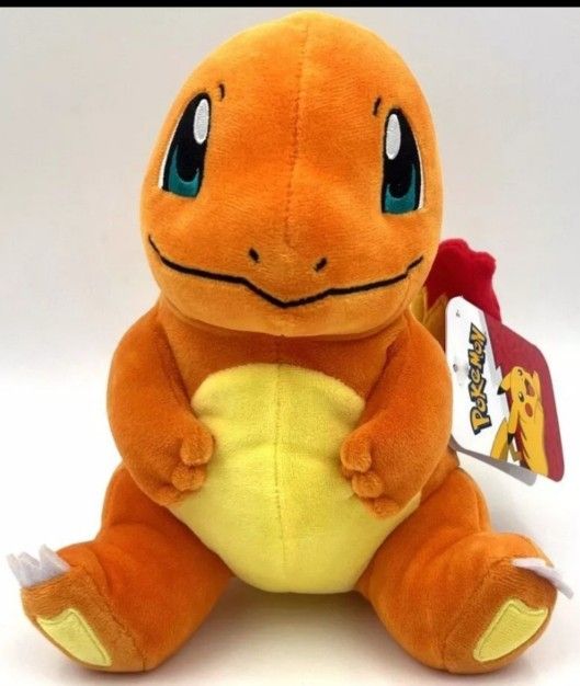 Pokemon 8" Inch Plushies & 5" Inch Pikachu Clip & Go