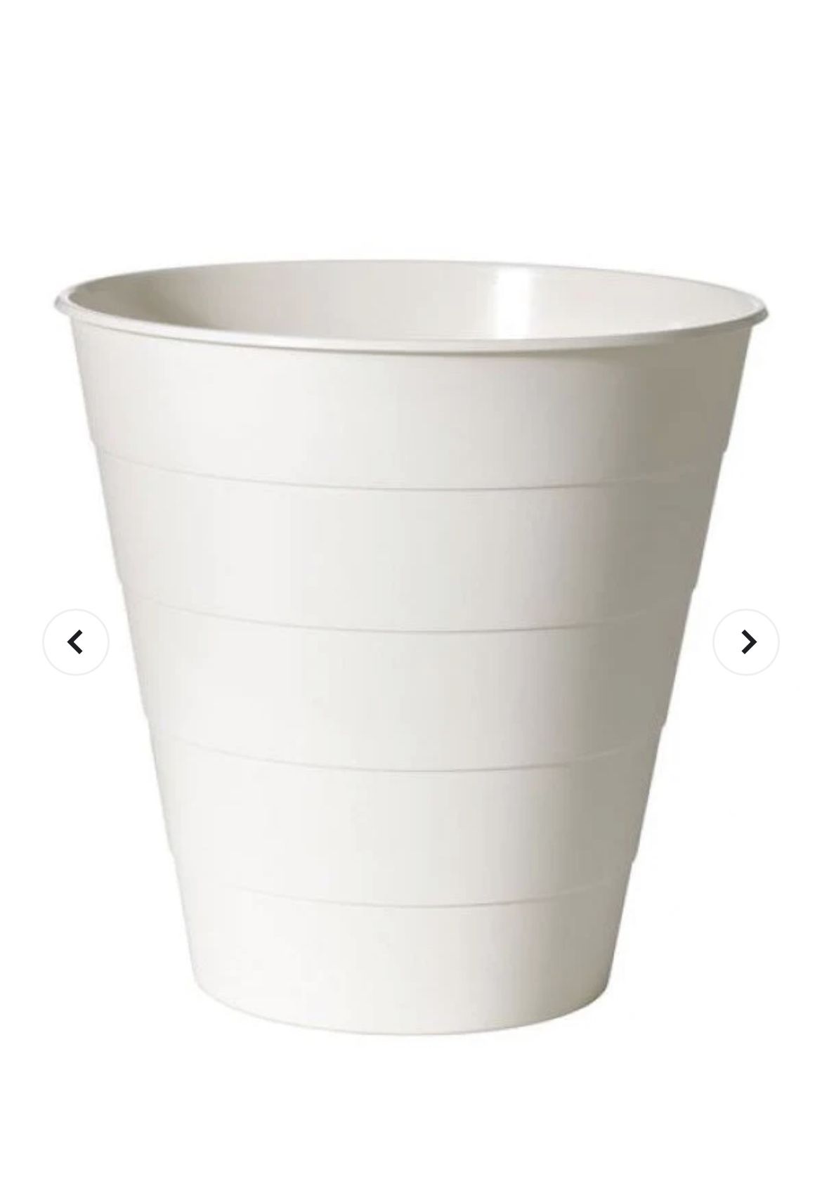 Ikea Fniss 10 Lt 28 Cm Trash Bin Home Office Bin White