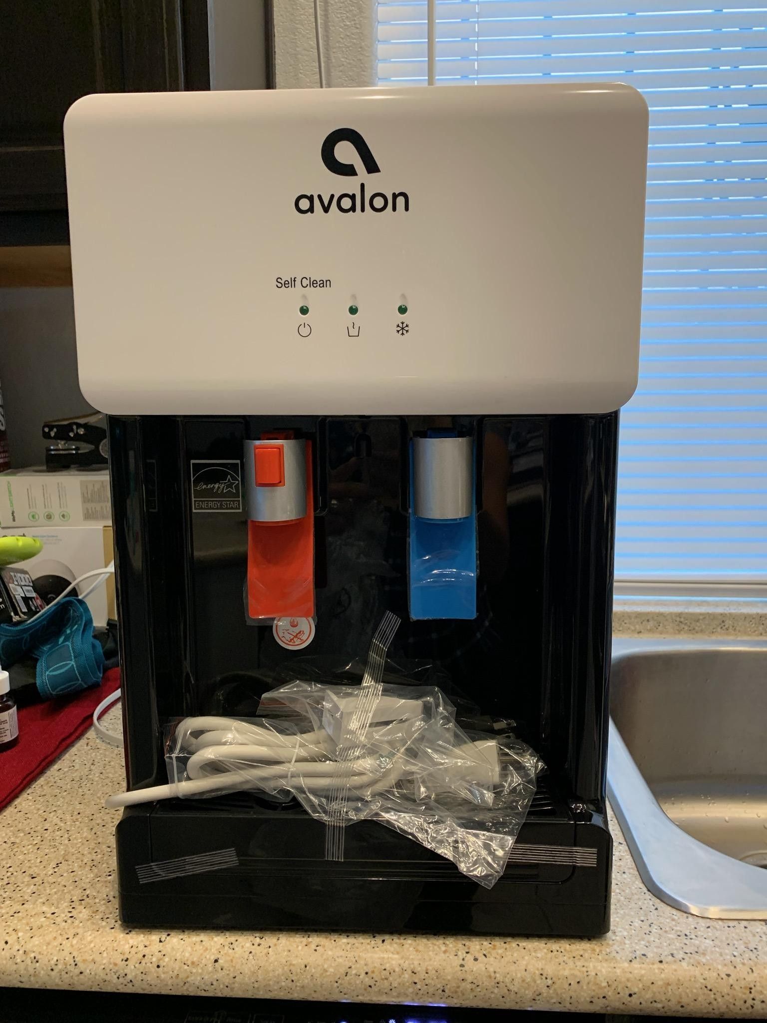 Avalon hot and cold filtered water dispenser.