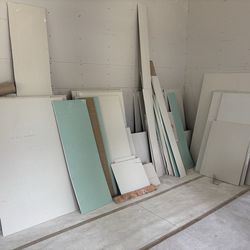 Drywall scraps
