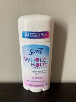Secret Whole Body Fresh Lilac & Waterlily Deodorant