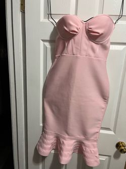 Cute pink dress size (L)