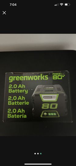 Green Works 80 Volt Battery - brand new - works for many devices - lawn mower - blower - weed wacker - trimmer - pool trimmer - chainsaw - light and m