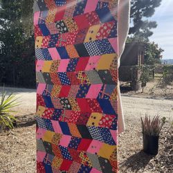 1960’s/70’s Coleman Boho Quilted Sleeping Bag 