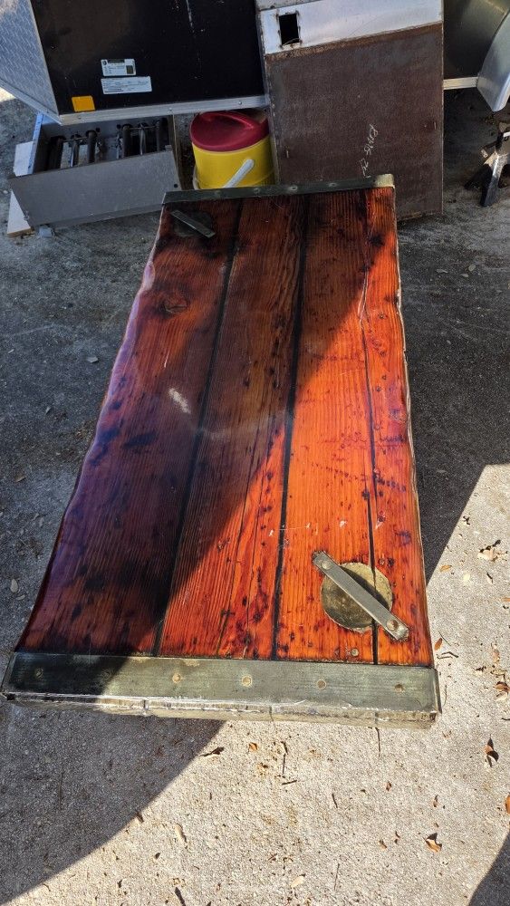 Antique Ships Hatch Nautical Coffee Table 59x27