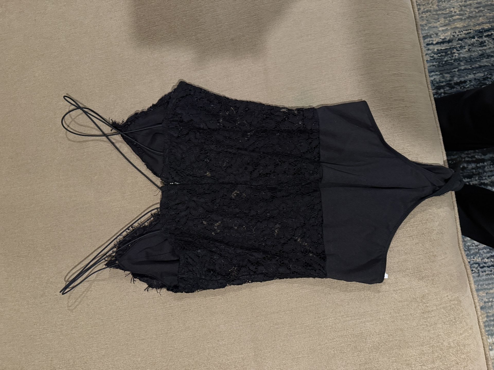 Misguided Black Lace Bodysuit