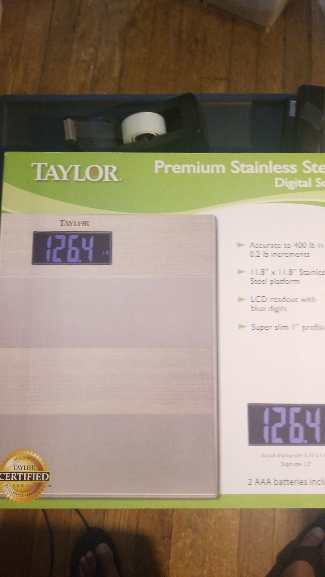Taylor Premium Stainless Steel Digital Weight Scale