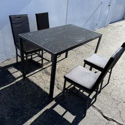 Dining table with 4 chairs