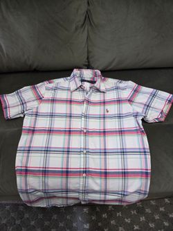 Ralph Lauren Plaid Short Sleeve Button-Down Shirt