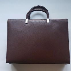 Palm wood structure square office / shopping handbag