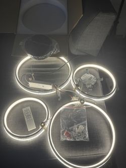 4 Ring Dimmable Flush Ceiling Lighting