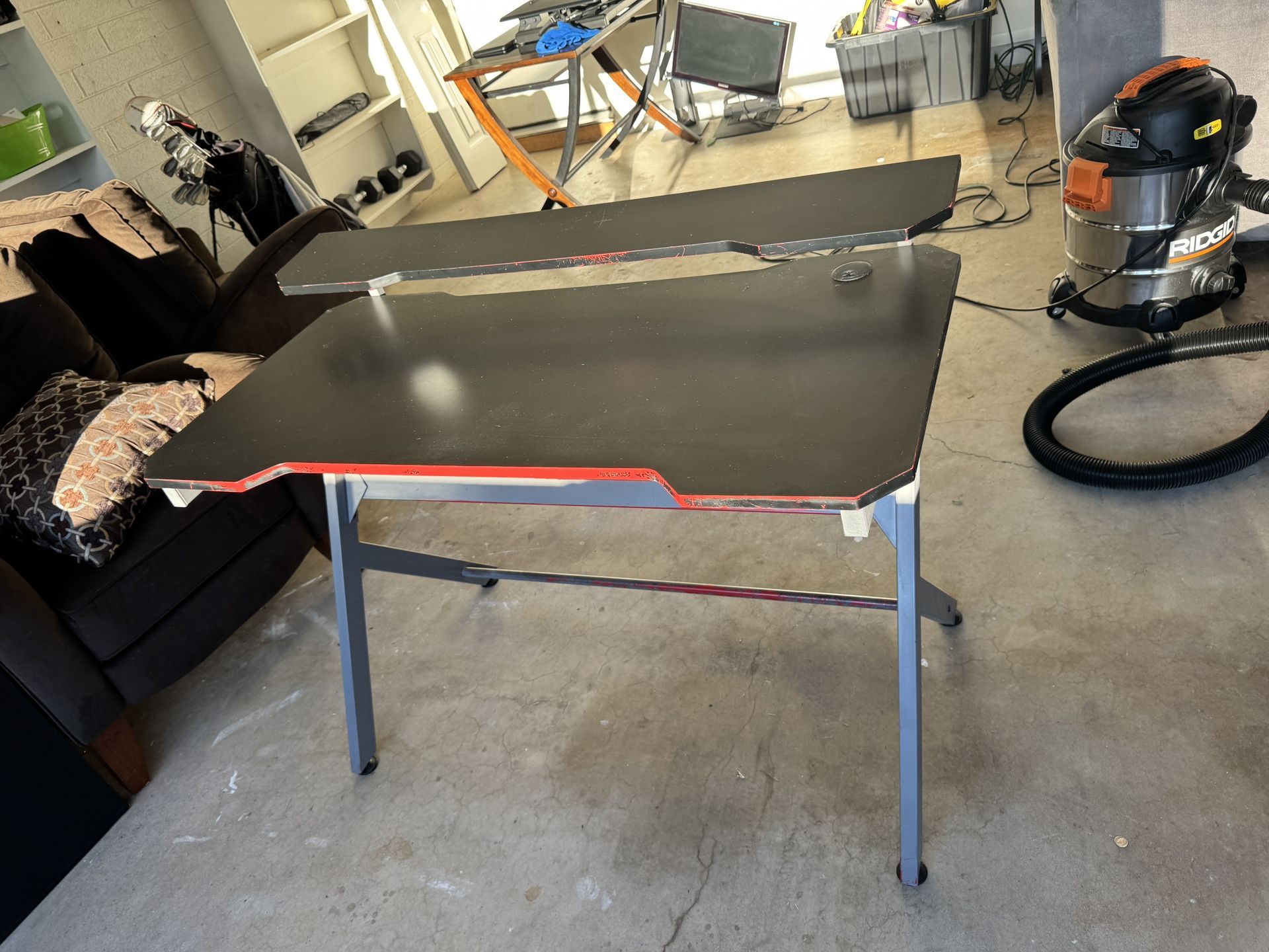 Black Desk (standing Desk Sold Separate)