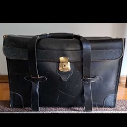 Vintage Leather Belting Briefcase by Wear Best Top Grain Cowhide