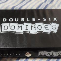 VINTAGE DOUBLE-SIX DOMINOES