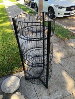 3 tier metal storage stand