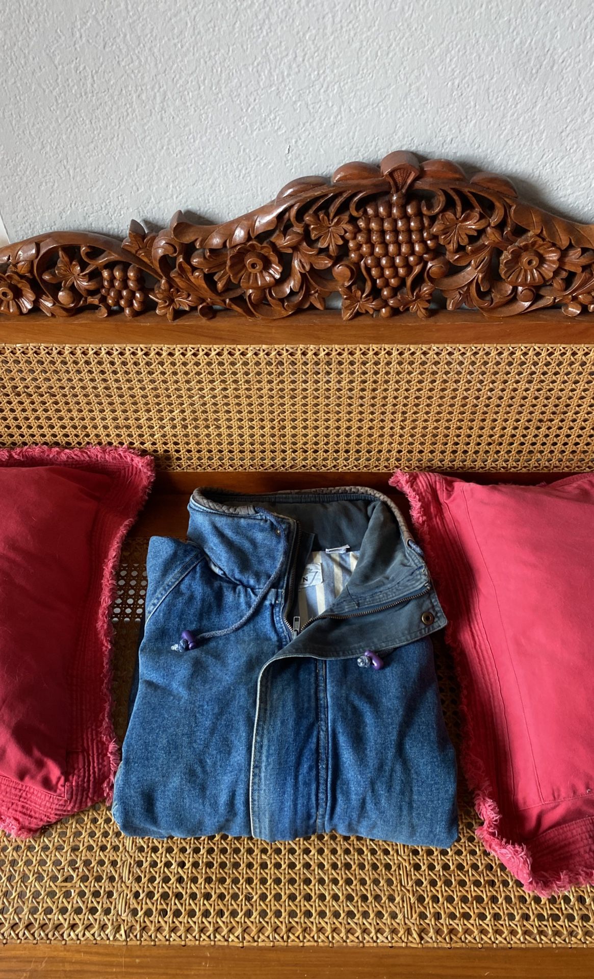 Vintage Bold Umen Denim Nautical Style Coat