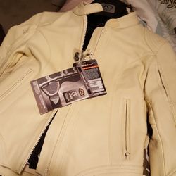 Fieldsheer Leather Alpine Cream Women's Street Jacket  (Make Me An Offer)