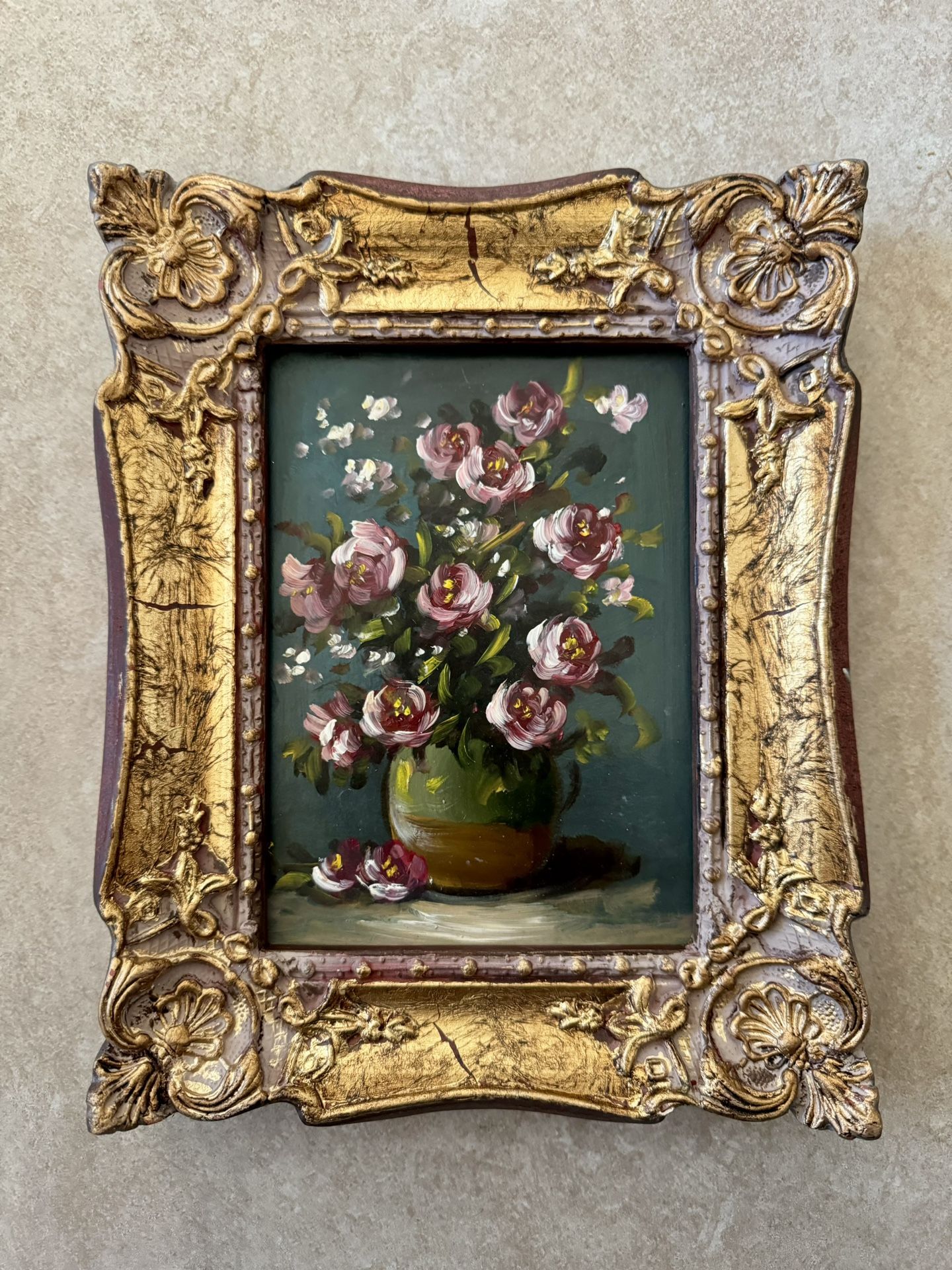 BEAUTIFUL ORIGINAL HAND OIL PAINTING WITH BEAUTIFUL FRAME