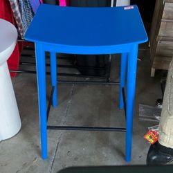 Single blue barstool