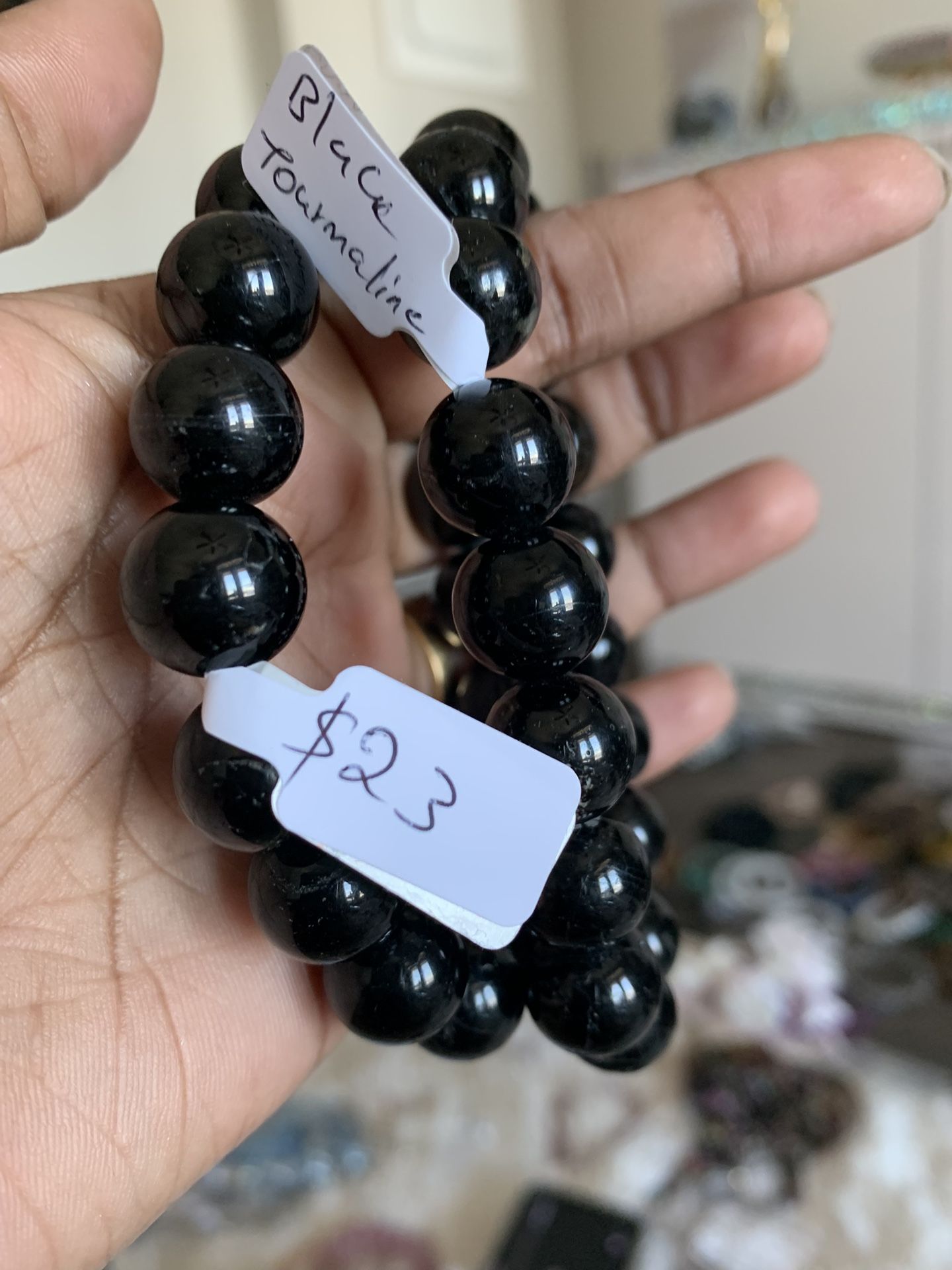 Natural Black tourmaline bracelets